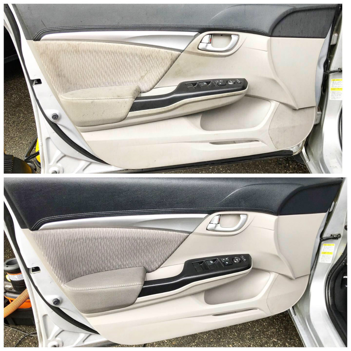 Clean vehicle interior after detailing