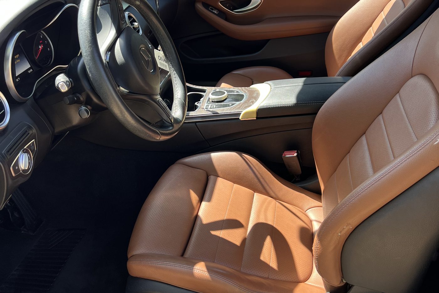 Mercedes leather interior detailing result